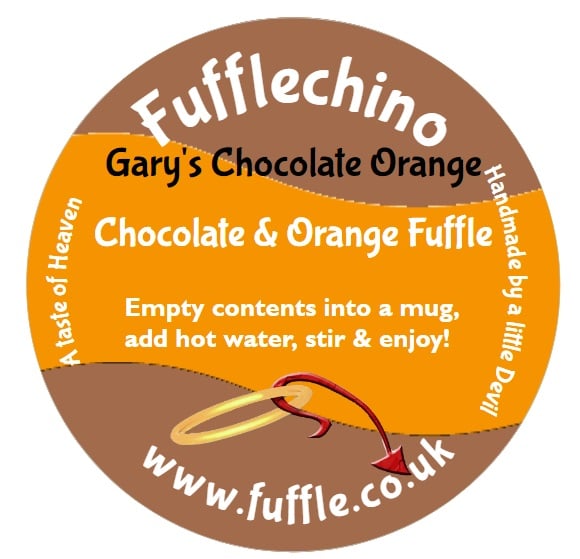 Gary's Chocolate Orange Fufflechino pod Hot Chocolate